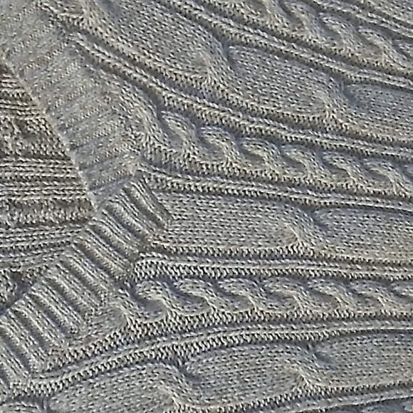 🔴 Croft&Barrow Creme Fisherman's Knot Knit Sweater 100% Cotton Large - Picture 3 of 5